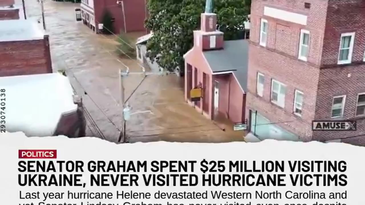 Senator Graham has spent $25 million visiting Ukraine, but has never once