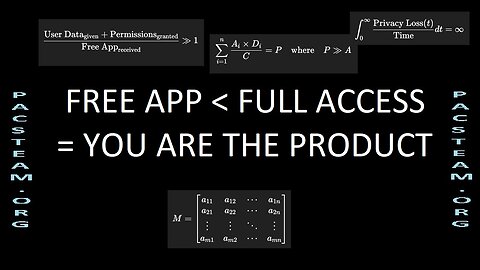 Free App < Full Access = YOU ARE THE PRODUCT