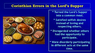 Video Bible Study: 1 Corinthians - #047