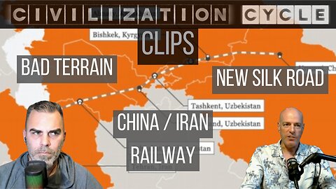 Civilization Cycle CLIPS - China / Iran Railway COMPLETED, New Silk Road, Terrain