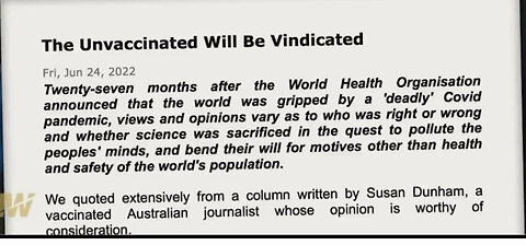 The UNVACCINATED will be HONORed🏅& VINDICATed‼️ TRUTHs⚔️🔥will WASH 🧼 the WORLD 🌎 CLEAN & Land BLAST💥ALL the LIES. No more FAKE🥸NEWs from LIAR LIAR Pants👖on 🔥SCUMBAGs