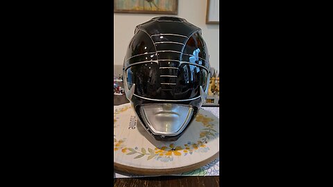 mmpr black ranger helmet finished!