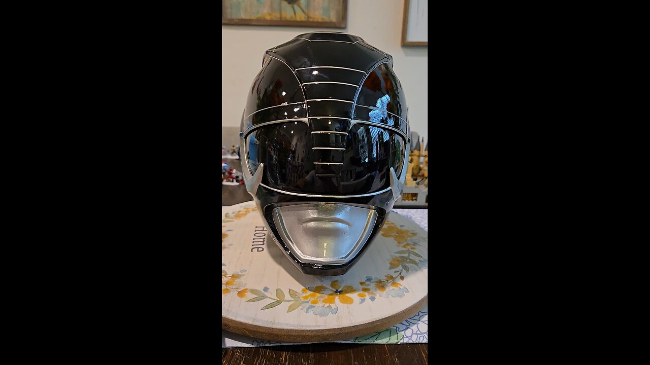 mmpr black ranger helmet finished!