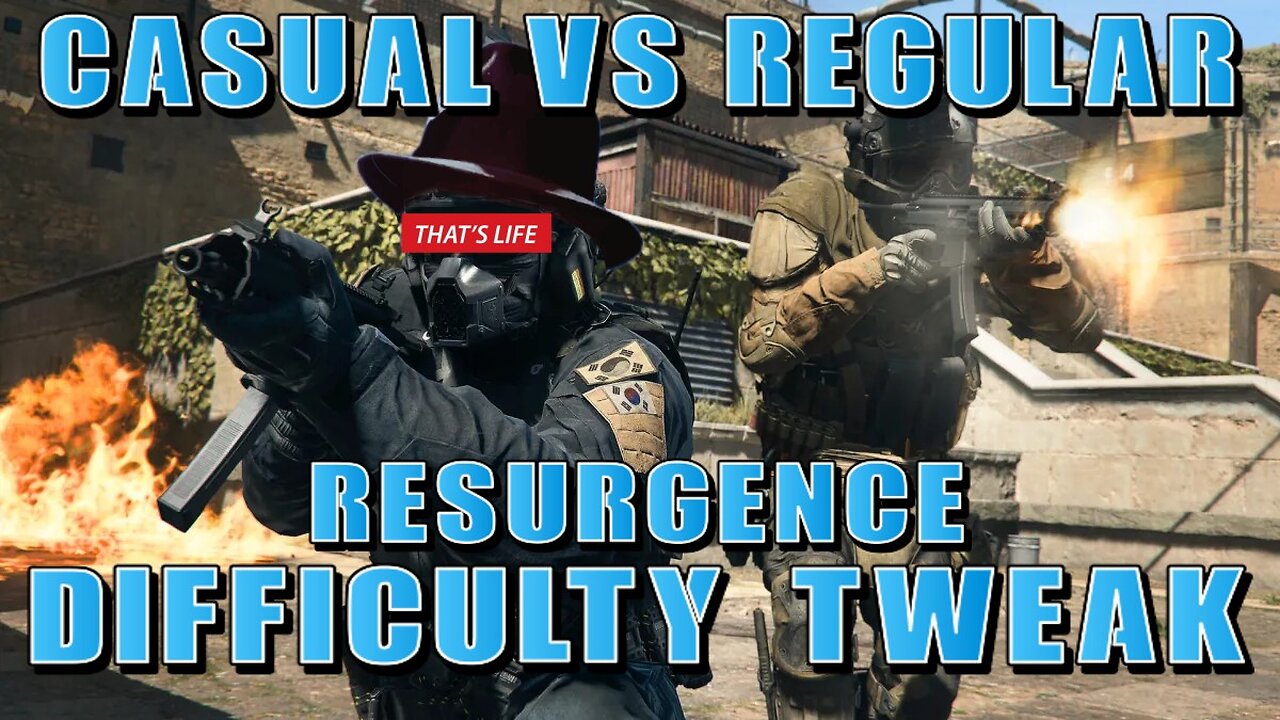 Casual Vs Regular Resurgence Difficulty Tweak | Warzone (Stick drift Special)