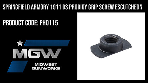 Springfield Armory 1911 DS Prodigy Grip Screw Escutcheon - PH0115