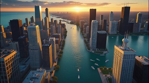 Chicago From The Sky 🏙️ | Aerial View of USA’s Iconic Skyline in 4K