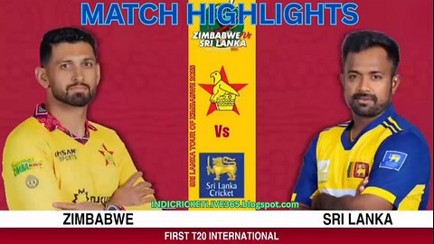 Zimbabwe vs Sri Lanka, 1st T20I at Harare, ZIM vs SL, Sep 03 2025 - Highlights