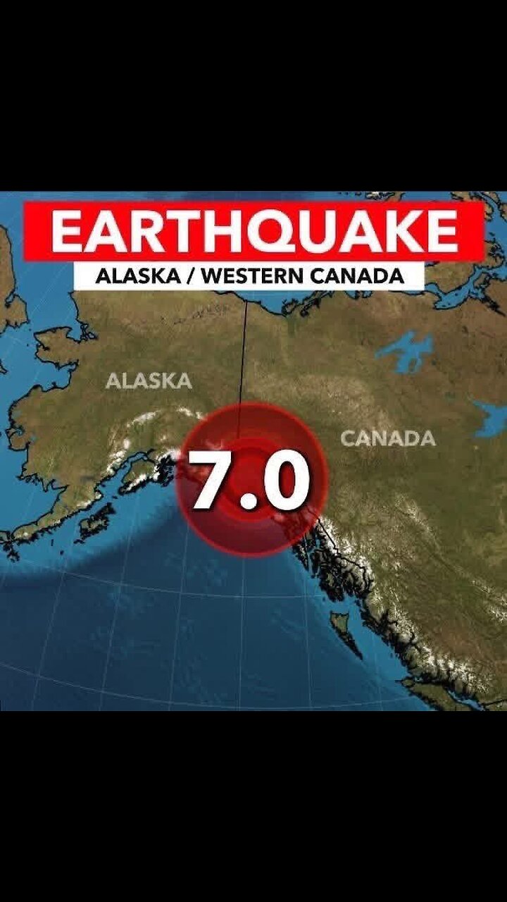 A powerful 7.0 magnitude earthquake shakes the Alaska-Canada border! A tsunami threat is reported