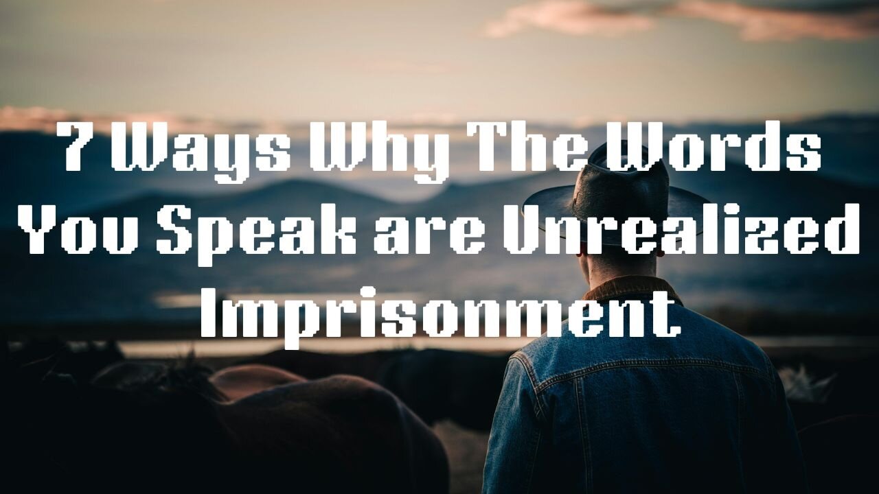 7 Ways Why The Words You Speak are Unrealized Imprisonment