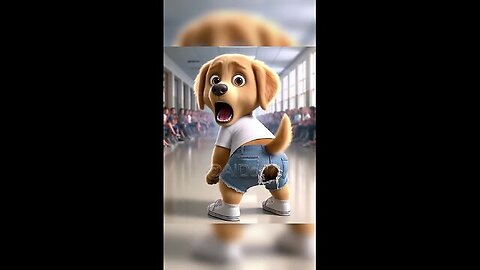 The awkward moment that cute puppy will never forget 😨 #ai #dog #aidog #cute #puppy #cartoon #aiart