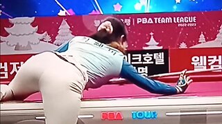 Pool shooter got cake