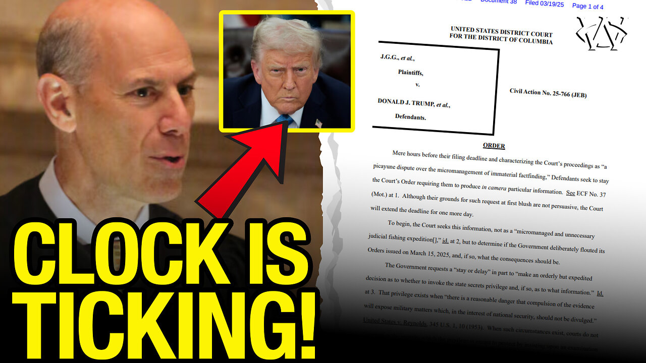 Judicial Order DEADLINE Pressures TRUMP