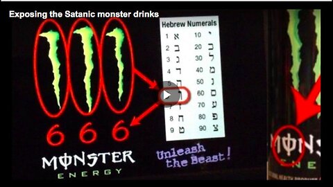 "Woman Decodes Demonic Symbols on Monster Energy Drink Can in Viral Video"