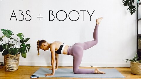 2-in-1 ABS & BOOTY Workout 🔥 | 20 MIN No Equipment At-Home Burn 💪