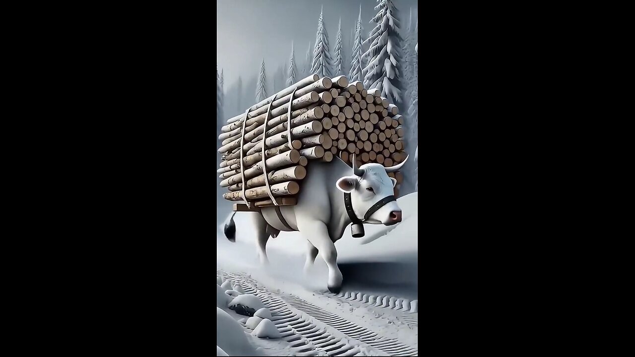 Beautiful story of hardworking cow and monkey