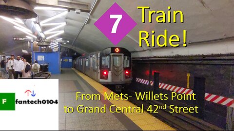 Riding a Kawasaki R188 Train on the 7 express line! From Mets Willets Point to Grand Central