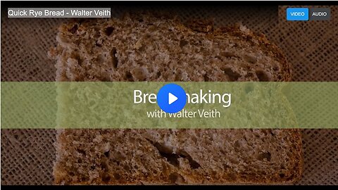 "Walter Veith's Quick Rye Bread"