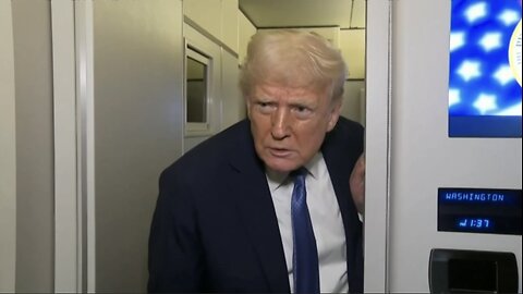 President Trump Speaks to the Press Aboard Air Force 1 (03/16/25)