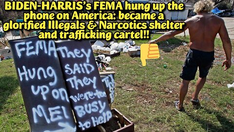 LIVE! Thu-Mar.20,-25 8p ET! Fraud at FEMA. Under Biden, they've been used to help illegal immigrants hide and to transfer child sex slaves to child sex clubs.