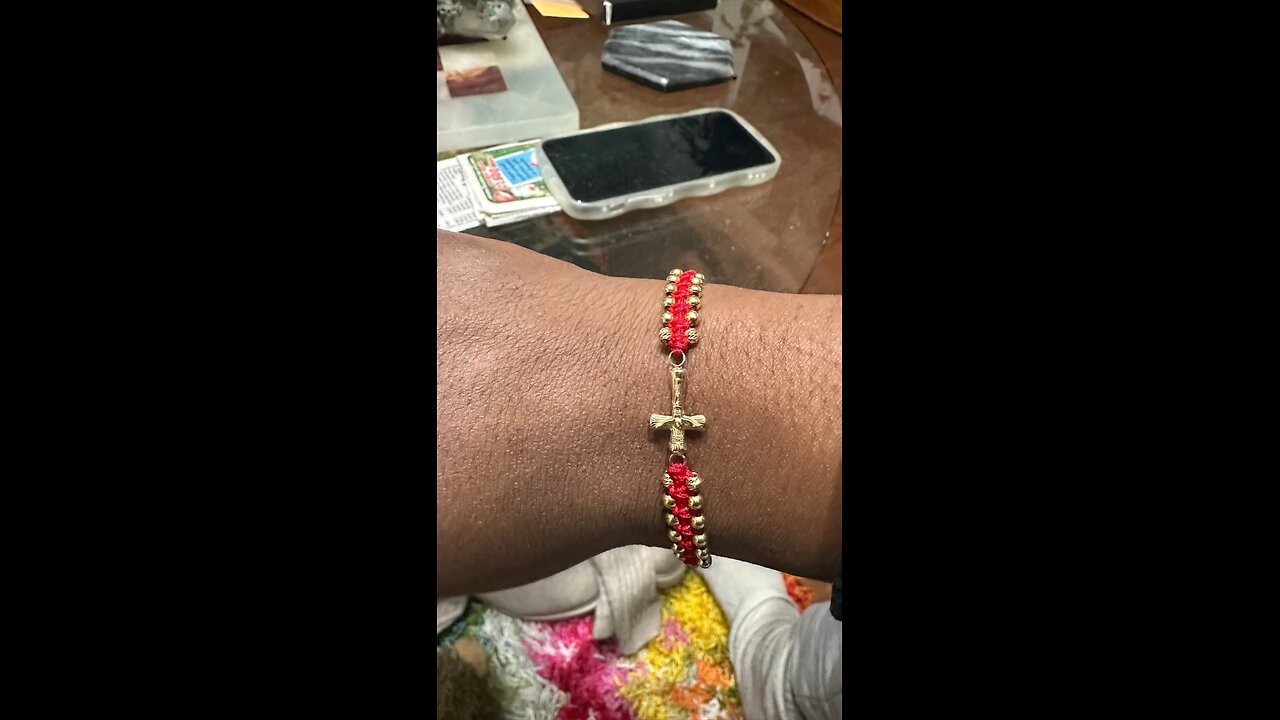 Gold Cross Bracelet