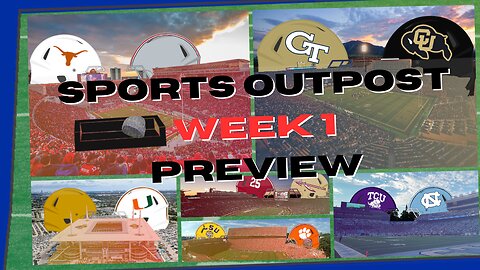 #1 v #2 in Columbus, Bama Clash w/ Seminoles, Irish v Miami - CFB Week 1