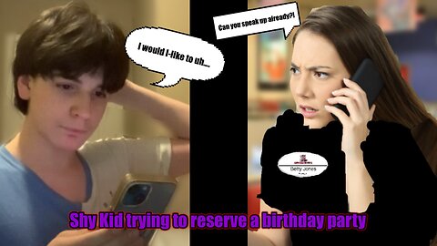 Shy Kid Trying to Reserve a Birthday Party | What Happens Next Is Shocking!
