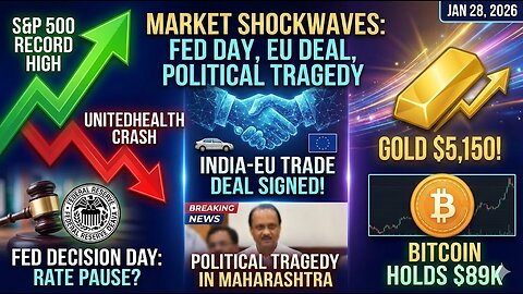 🔴 BREAKING: अजित पवार का निधन | बाजार पर क्या होगा असर? Fed Meeting & India-EU Deal | EPK Capital