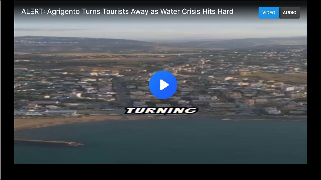 "Water Crisis Forces Agrigento to Reject Tourists"