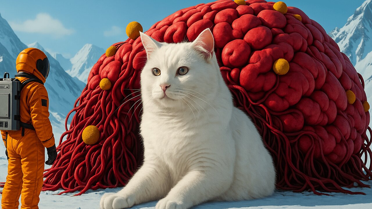 Parasitic Tumor Nearly Kills White Cat Until Rescue Saves Her Life