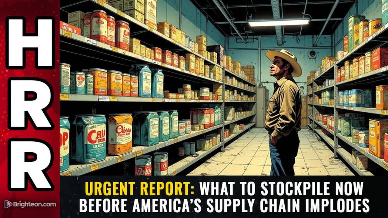 URGENT REPORT: What to Stockpile Now Before America’s Supply Chain Implodes