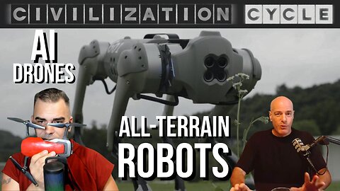 AI Teaching the Robot Dogs to Run Up and Down Scree Slopes | Civ Cycle CLIPS