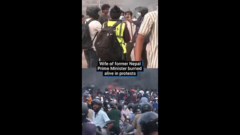 Former Nepal PM’s Wife Burned in Gen Z Protests 🔥 #nepal #news #worldnews #नेपाल #protests #japd