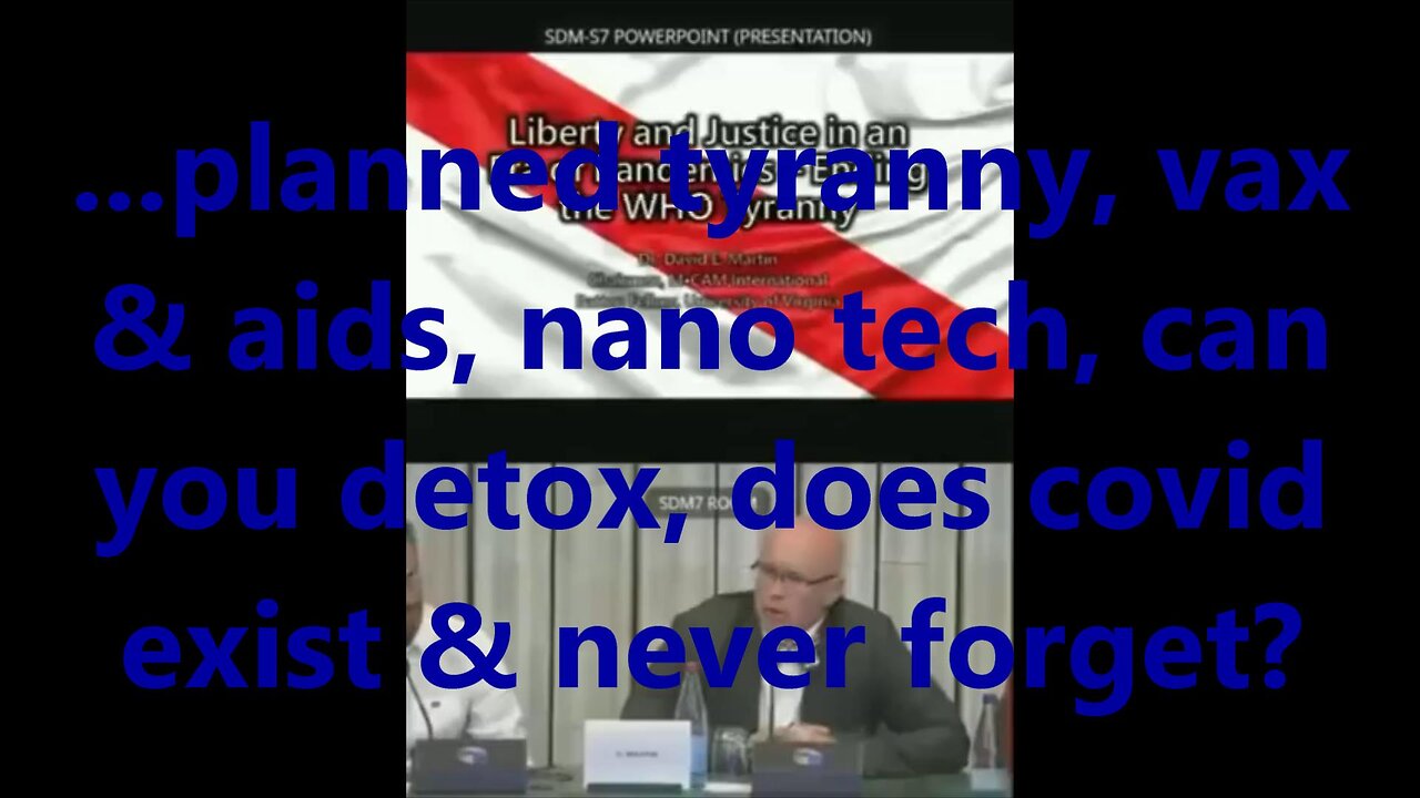 ...planned tyranny, vax & aids, nano tech, can you detox, does covid exist & never forget?