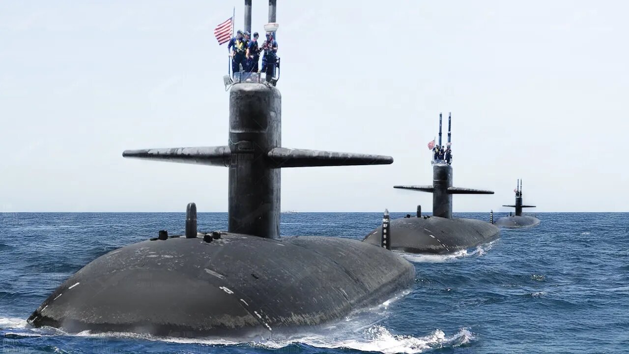 Massive US Navy Submarines in Action During Intense Patrol Mission