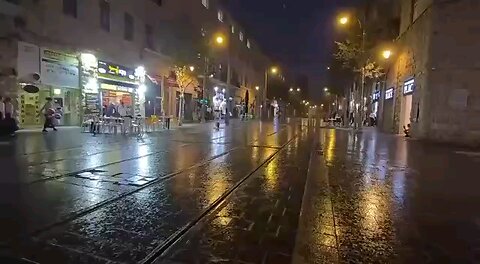 Unusual August rain in Jerusalem 🇮🇱♥️