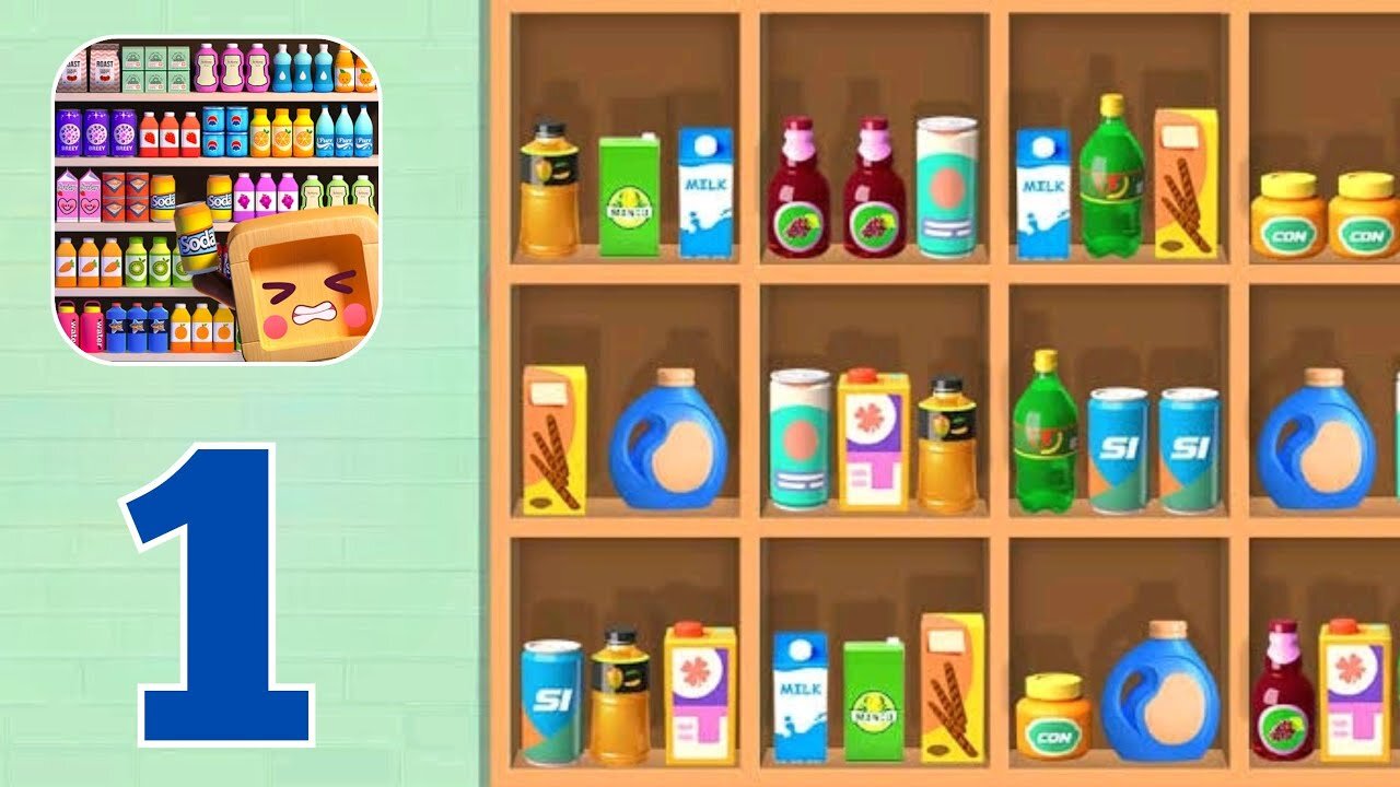 Sorting Games - Goods Sort - Gameplay Walkthrough | Part 1 (Android, iOS)