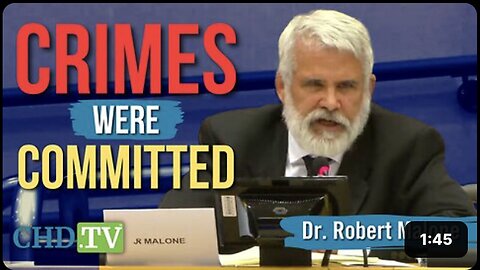 "Dr. Malone: 'Psychological Warfare on Civilians Must Never Recur'"