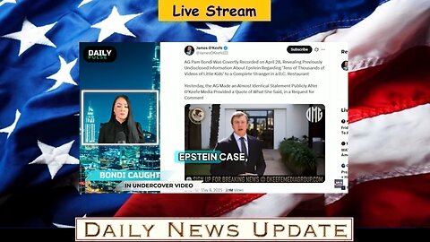 x344a: Vigilant News - AG Pam Bondi LEAKS Epstein Files to Strangers Before Americans?