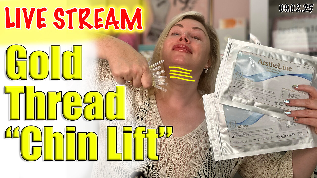 Live Gold Thread Chin Lift & Weekly Weight Loss Update! AceCosm, code Jessica10 saves you Money