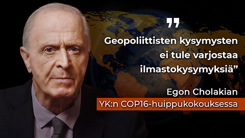 ALLATRA-edustaja Egon Cholakian YK:n COP16-huippukokoukseen Kolumbiassa