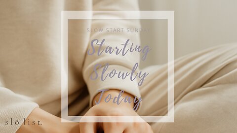 5 Minute Guided Breathing for Slō Start Sunday Reset