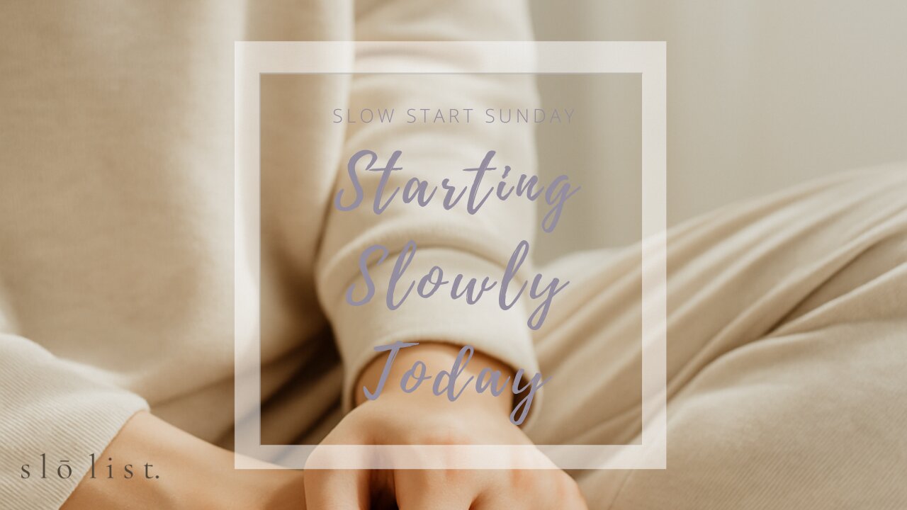 5 Minute Guided Breathing for Slō Start Sunday Reset
