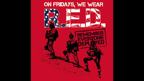 Wear Red on Fridays to support our deployed troops!!! #rumbletakeover