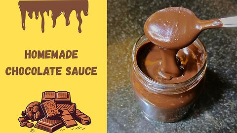 EASY Homemade chocolate sauce 🤤🍫