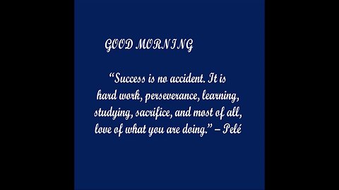 GOOD MORNING-MOTIVATIONAL VIDEO