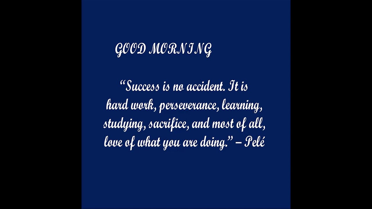 GOOD MORNING-MOTIVATIONAL VIDEO