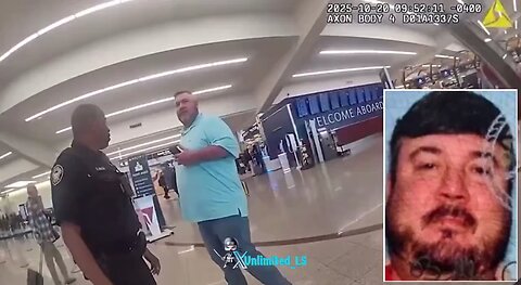 🚨 Bodycam Chaos: Man Live-Streams Airport Shooting Threats—Family's Alert Saves the Day