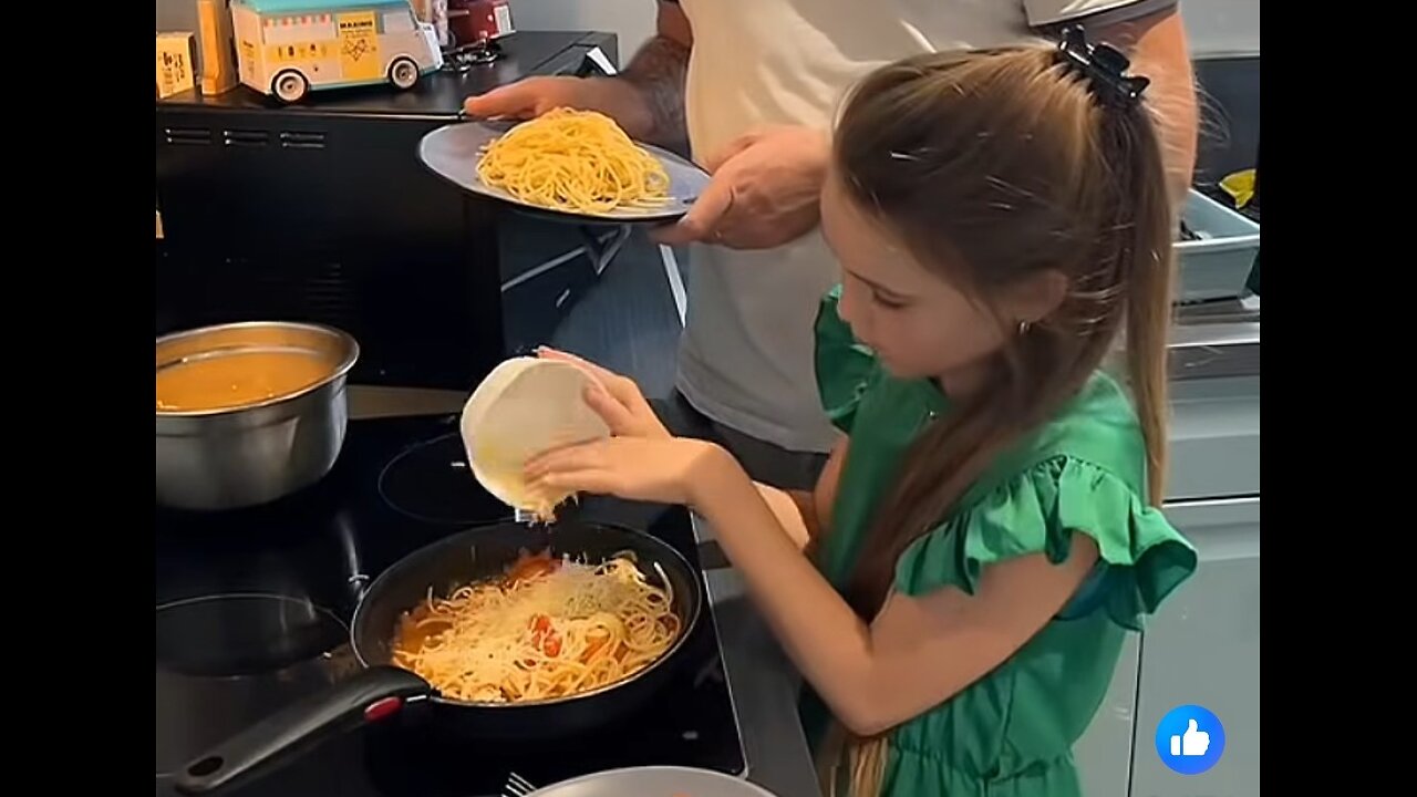Mom and Dad are shocked!!! The daughter is a better cook than her parents.
