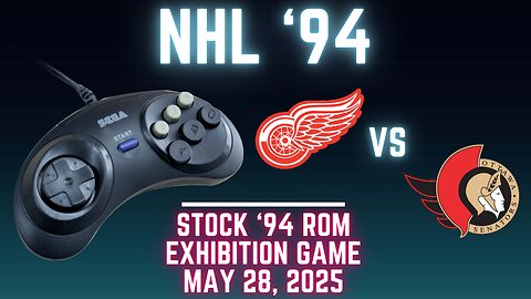 NHL '94: Red Wings (Icestorm NHL94) at Senators (Len the Lengend) {Genesis} - Exhibition 126