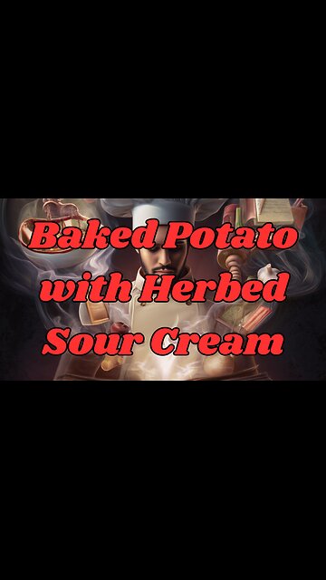 Quick Recipes - Baked Potato with Herbed Sour Cream